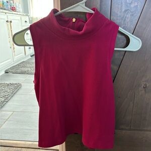 Athleta fuchsia Mock neck top